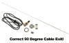 1968-1970 Dodge Charger Complete Antenna Package w/Fixed Mast